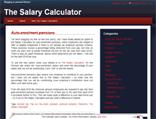 Tablet Screenshot of blog.thesalarycalculator.co.uk